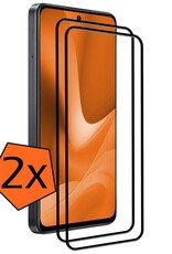 Nomfy Screenprotector Geschikt voor OPPO A79 Screenprotector Bescherm Glas - Screenprotector Geschikt voor OPPO A79 Screen Protector Tempered Glass Full Screen Full Cover - 2 PACK