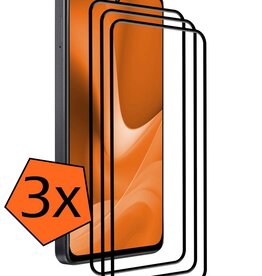 Nomfy Nomfy OPPO A79 Screenprotector Full Cover - 3 PACK