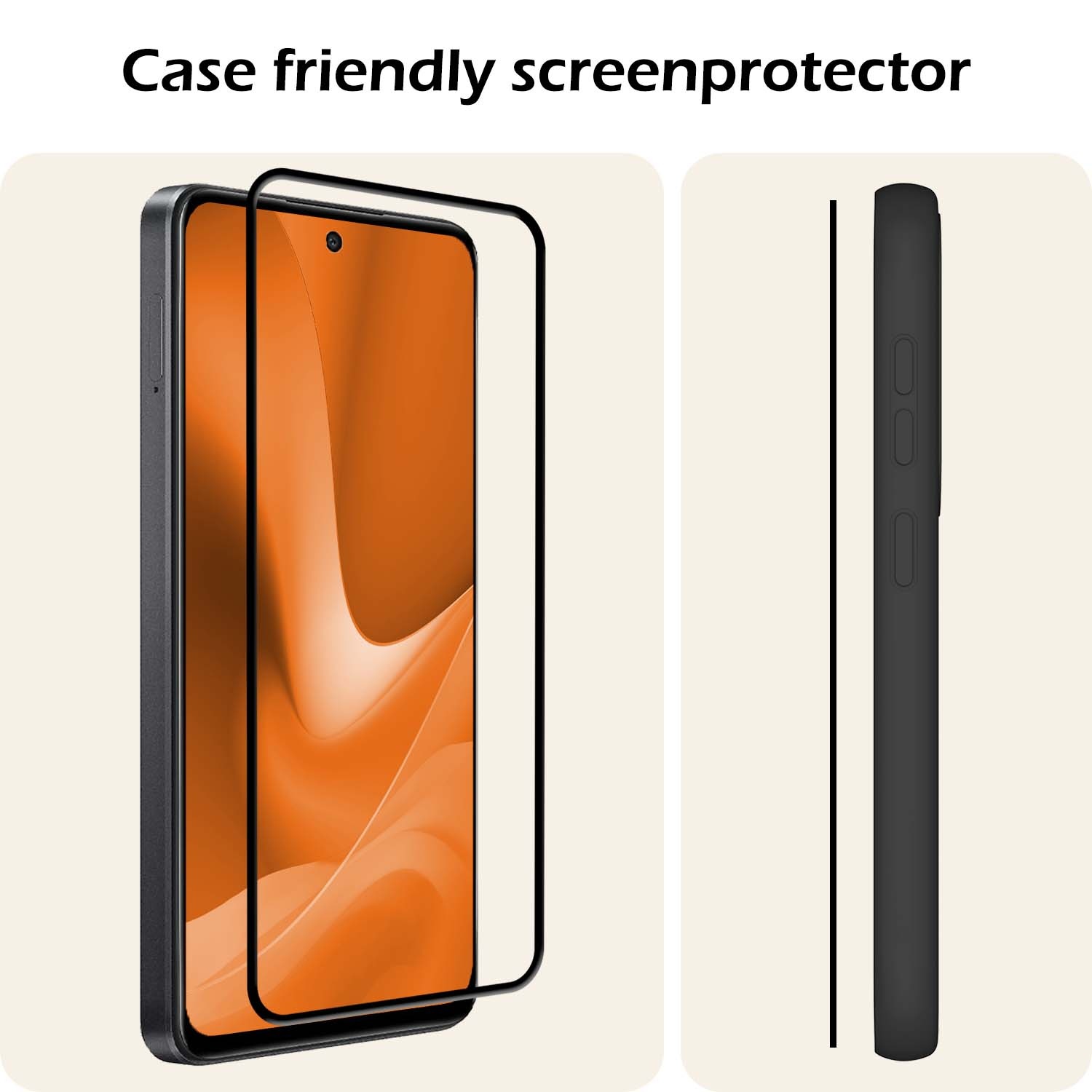 Nomfy Screenprotector Geschikt voor OPPO A79 Screenprotector Bescherm Glas - Screenprotector Geschikt voor OPPO A79 Screen Protector Tempered Glass Full Screen Full Cover - 3 PACK