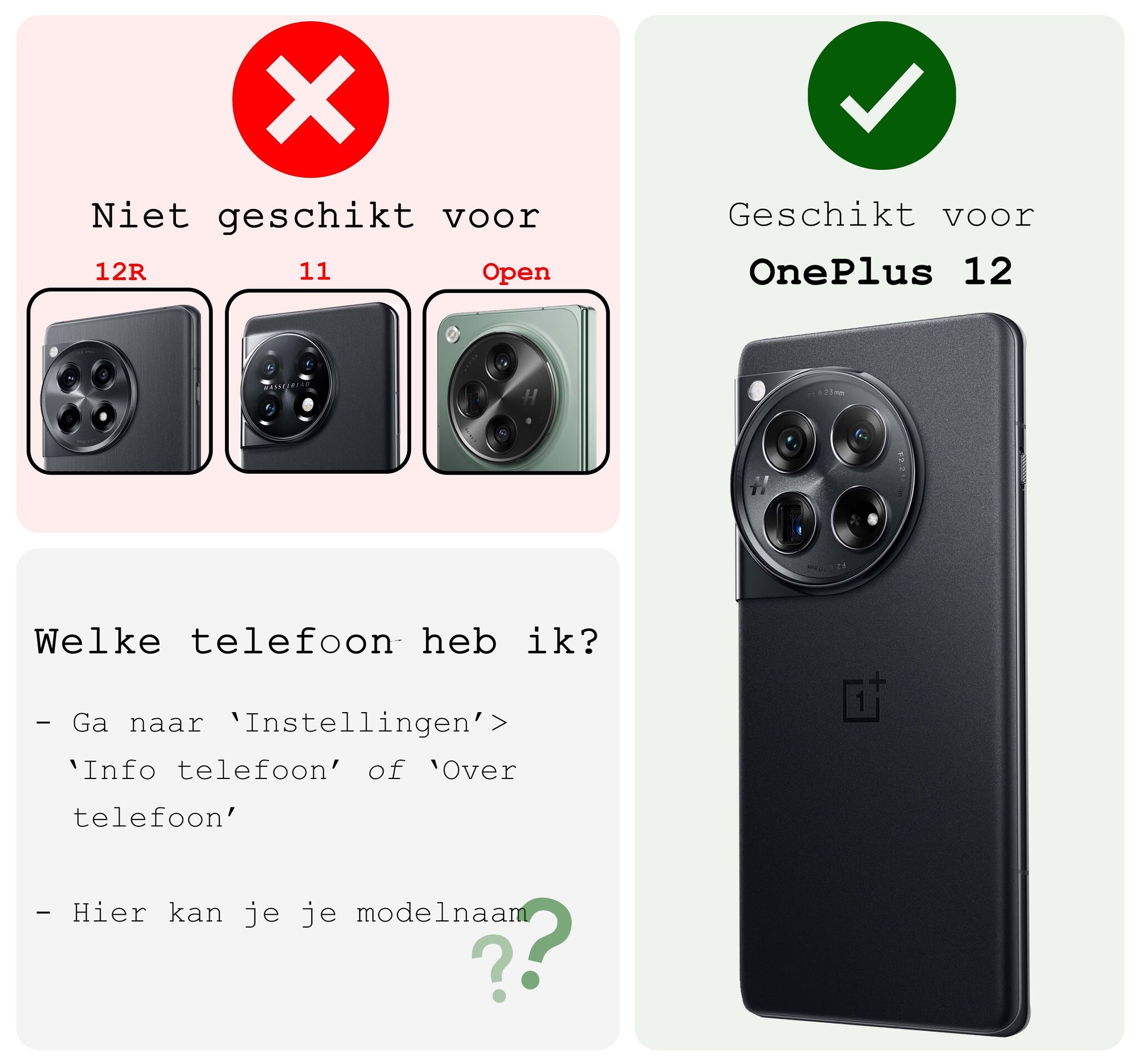 BASEY. Screenprotector Geschikt voor OnePlus 12 Screenprotector Beschermglas Full Cover - Screenprotector Geschikt voor OnePlus 12 Screen Protector Full Cover