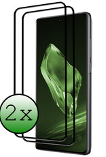 BASEY. Screenprotector Geschikt voor OnePlus 12 Screenprotector Beschermglas Full Cover - Screenprotector Geschikt voor OnePlus 12 Screen Protector Full Cover - 2 Stuks