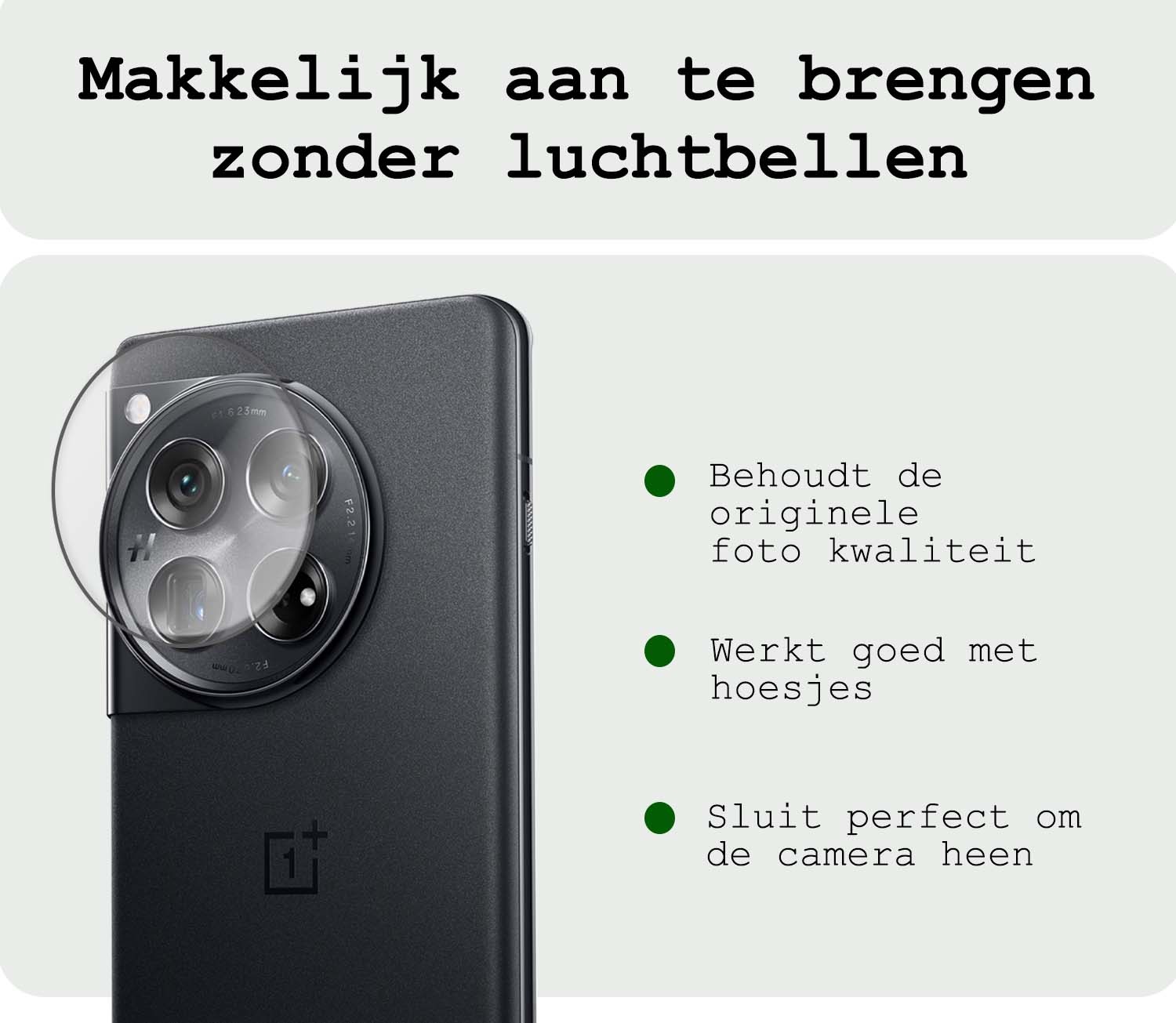BASEY. Screenprotector Geschikt voor OnePlus 12 Camera Screenprotector Tempered Glass Beschermglas Camera - Screenprotector Geschikt voor OnePlus 12 Camera Screen Protector