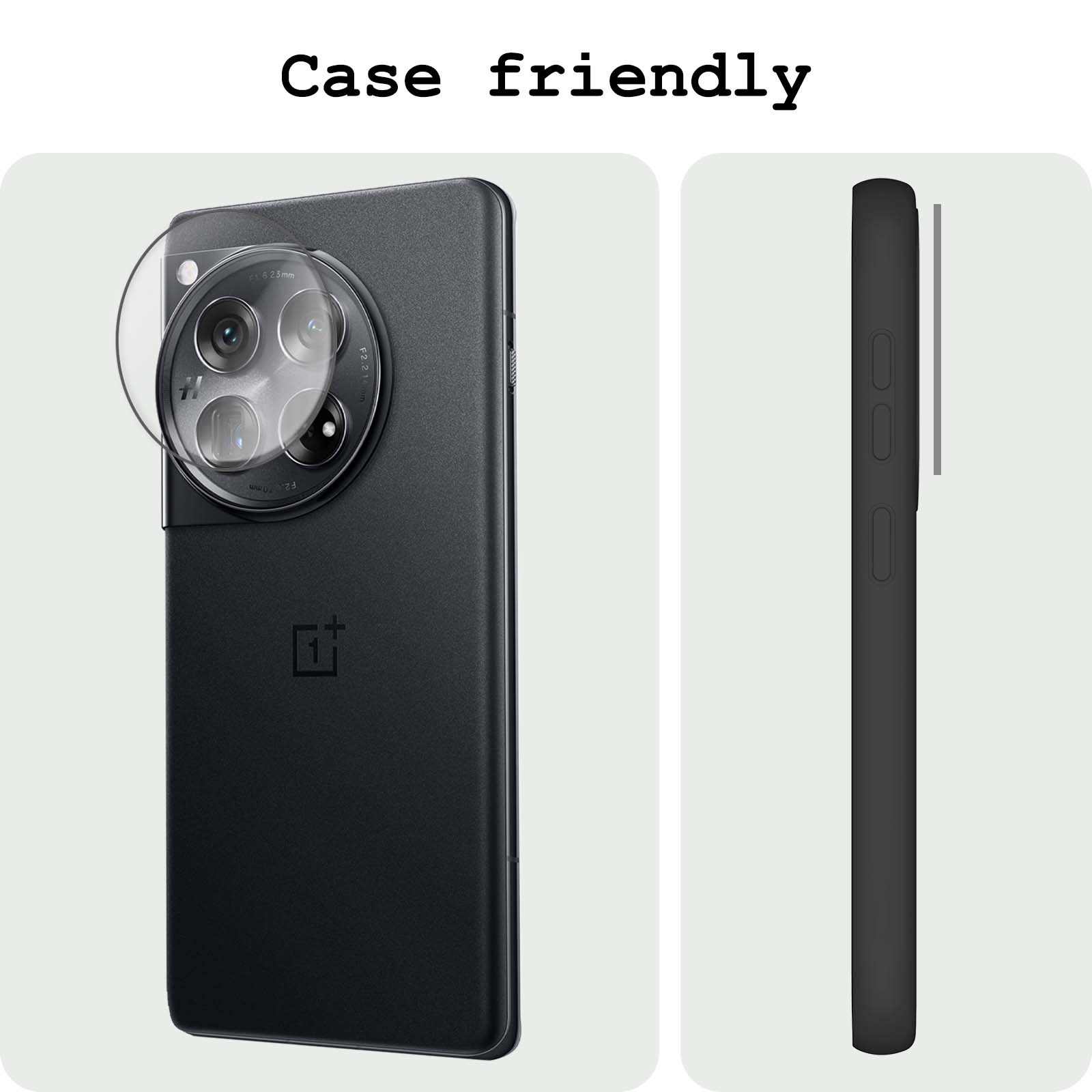 BASEY. Screenprotector Geschikt voor OnePlus 12 Camera Screenprotector Tempered Glass Beschermglas Camera - Screenprotector Geschikt voor OnePlus 12 Camera Screen Protector - 2 Stuks