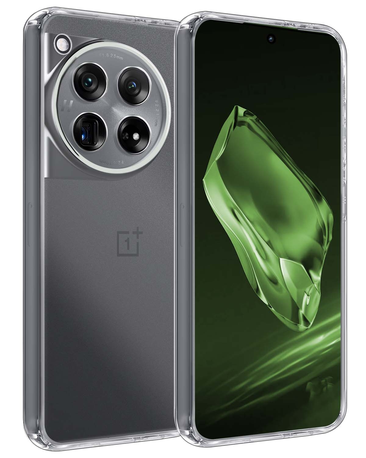 BASEY. Hoes Geschikt voor OnePlus 12 Hoesje Siliconen Back Cover Case - Hoesje Geschikt voor OnePlus 12 Hoes Cover Hoesje - Transparant