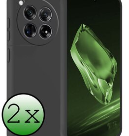 BASEY. BASEY. OnePlus 12 Hoesje Siliconen - Zwart - 2 PACK