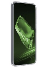 BASEY. Hoes Geschikt voor OnePlus 12 Hoesje Siliconen Back Cover Case Met Screenprotector - Hoesje Geschikt voor OnePlus 12 Hoes Cover Hoesje - Transparant