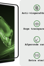 BASEY. Hoes Geschikt voor OnePlus 12 Hoesje Siliconen Back Cover Case Met Screenprotector - Hoesje Geschikt voor OnePlus 12 Hoes Cover Hoesje - Zwart