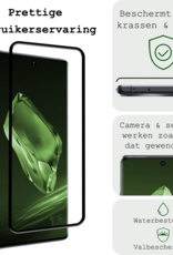 BASEY. Screenprotector Geschikt voor OnePlus 12R Screenprotector Beschermglas Full Cover - Screenprotector Geschikt voor OnePlus 12R Screen Protector Full Cover