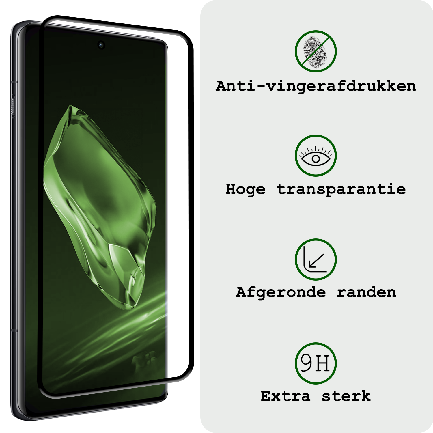 BASEY. Screenprotector Geschikt voor OnePlus 12R Screenprotector Beschermglas Full Cover - Screenprotector Geschikt voor OnePlus 12R Screen Protector Full Cover - 3 Stuks