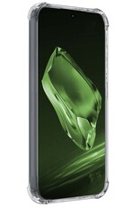 BASEY. Hoes Geschikt voor OnePlus 12 Hoesje Shock Proof Case Hoes Siliconen Met Screenprotector - Hoesje Geschikt voor OnePlus 12 Hoes Cover Shockproof - Transparant