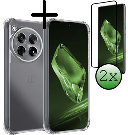 BASEY. BASEY. OnePlus 12 Hoesje Shockproof Met 2x Screenprotector