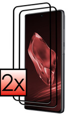 NoXx Screenprotector Geschikt voor OnePlus 12 Screenprotector Tempered Glass Gehard Glas Full Cover - 2x