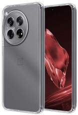 NoXx Hoes Geschikt voor OnePlus 12 Hoesje Cover Siliconen Back Case Hoes - Transparant