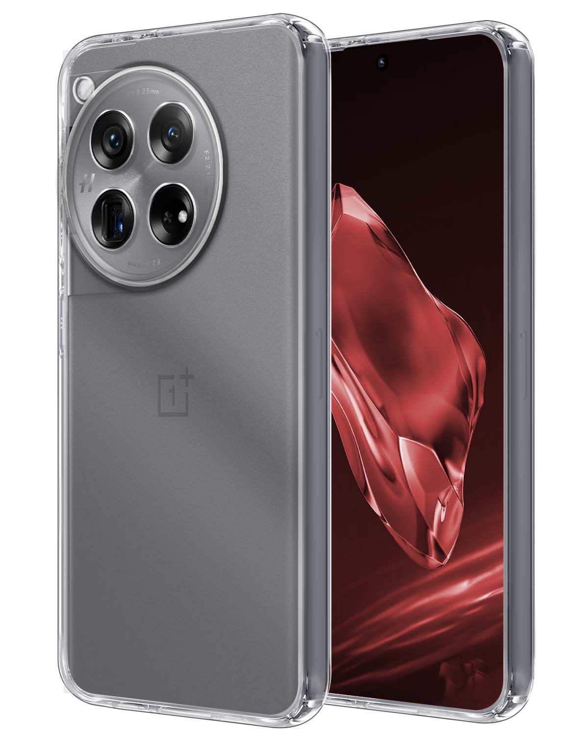 NoXx Hoes Geschikt voor OnePlus 12 Hoesje Cover Siliconen Back Case Hoes - Transparant