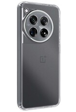 NoXx Hoes Geschikt voor OnePlus 12 Hoesje Cover Siliconen Back Case Hoes - Transparant