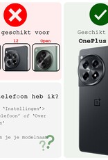 BASEY. Hoes Geschikt voor OnePlus 12R Hoesje Siliconen Back Cover Case - Hoesje Geschikt voor OnePlus 12R Hoes Cover Hoesje - Zwart