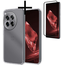 NoXx NoXx OnePlus 12 Hoesje Siliconen Met Screenprotector - Transparant