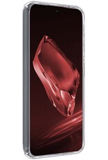 NoXx Hoes Geschikt voor OnePlus 12 Hoesje Cover Siliconen Back Case Hoes Met 2x Screenprotector - Transparant