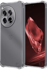 NoXx Hoes Geschikt voor OnePlus 12 Hoesje Siliconen Cover Shock Proof Back Case Shockproof Hoes - Transparant