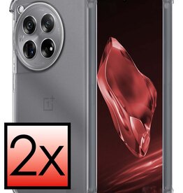 NoXx NoXx OnePlus 12 Hoesje Shockproof - Transparant - 2 PACK
