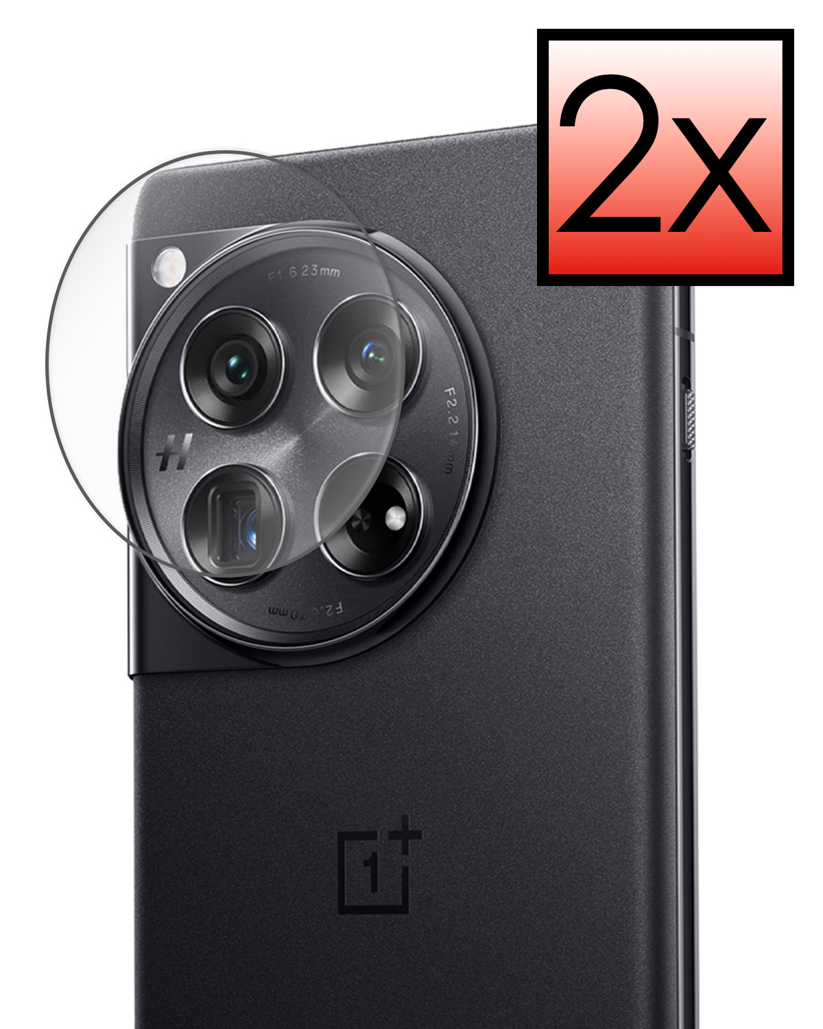 NoXx Screenprotector Geschikt voor OnePlus 12R Camera Screenprotector Gehard Glas - Screenprotector Geschikt voor OnePlus 12R Screenprotector Camera Tempered Glass - 2x