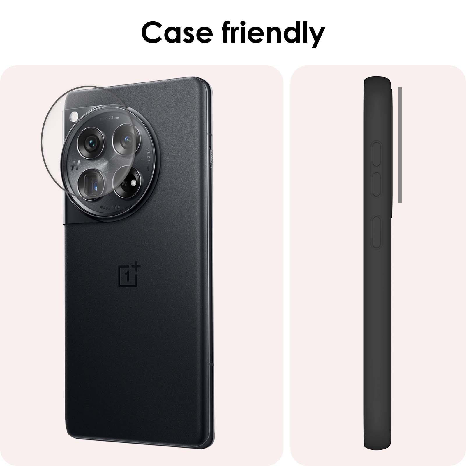 NoXx Screenprotector Geschikt voor OnePlus 12R Camera Screenprotector Gehard Glas - Screenprotector Geschikt voor OnePlus 12R Screenprotector Camera Tempered Glass - 3x