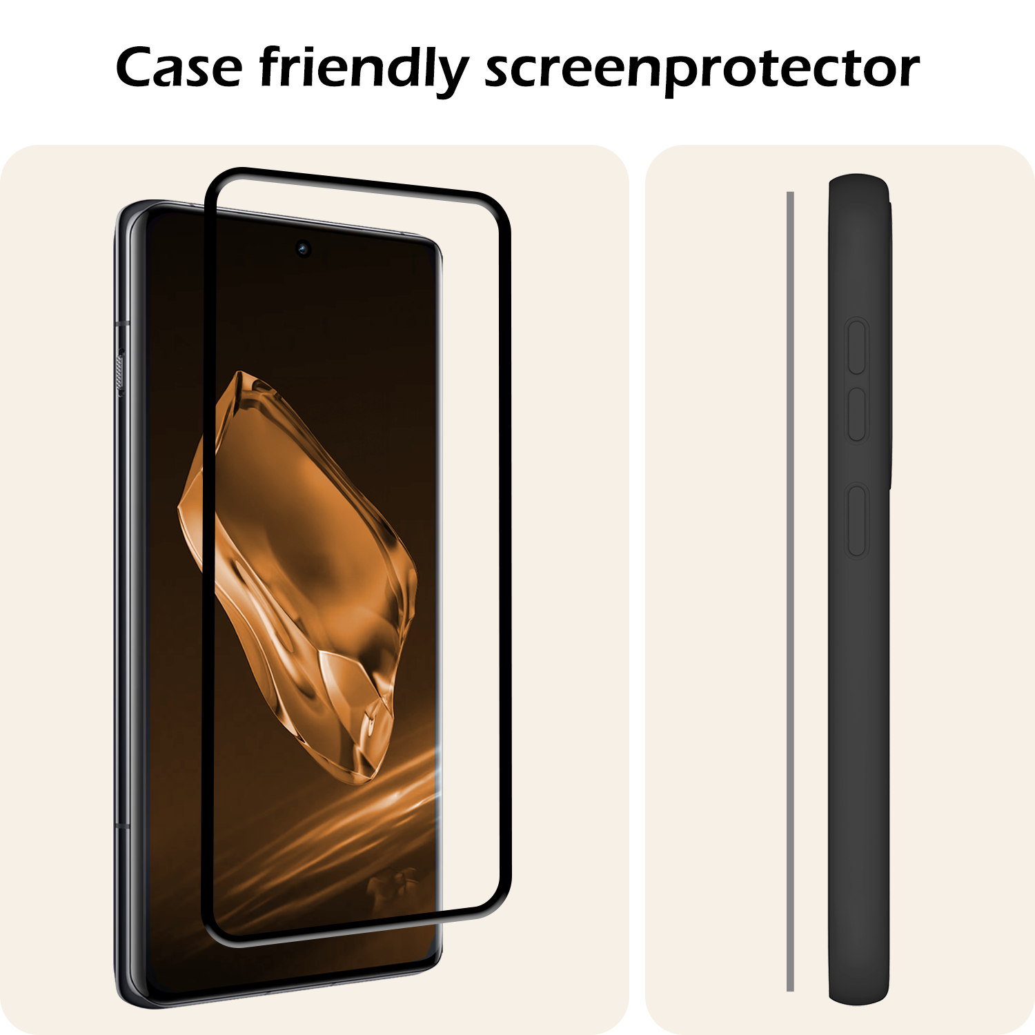 Nomfy Screenprotector Geschikt voor OnePlus 12 Screenprotector Bescherm Glas - Screenprotector Geschikt voor OnePlus 12 Screen Protector Tempered Glass Full Screen Full Cover