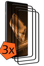 Nomfy Screenprotector Geschikt voor OnePlus 12 Screenprotector Bescherm Glas - Screenprotector Geschikt voor OnePlus 12 Screen Protector Tempered Glass Full Screen Full Cover - 3 PACK
