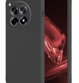 NoXx NoXx OnePlus 12R Hoesje Siliconen - Zwart