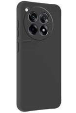 NoXx Hoes Geschikt voor OnePlus 12R Hoesje Cover Siliconen Back Case Hoes - Zwart - 2x