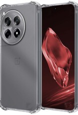 NoXx Hoes Geschikt voor OnePlus 12R Hoesje Siliconen Cover Shock Proof Back Case Shockproof Hoes - Transparant