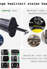 BASEY. Telefoonhouders Auto Ventilatie Rooster Auto Accessoires - Auto Telefoonhouder Universeel Verstelbaar Autohouder - Zwart