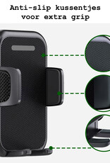 BASEY. Telefoonhouders Auto Ventilatie Rooster Auto Accessoires - Auto Telefoonhouder Universeel Verstelbaar Autohouder - Zwart