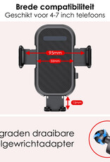 NoXx Telefoonhouders Auto Ventilatie Rooster Verstelbaar Universeel Auto Telefoonhouder Auto Accessoires - Zwart