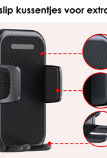 NoXx Telefoonhouders Auto Ventilatie Rooster Verstelbaar Universeel Auto Telefoonhouder Auto Accessoires - Zwart