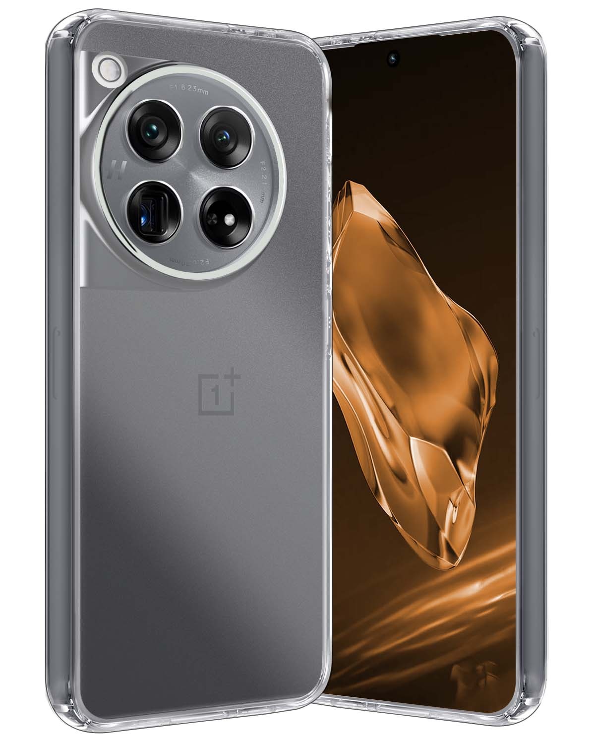 Nomfy Hoesje Geschikt voor OnePlus 12 Hoesje Siliconen Cover Case - Hoes Geschikt voor OnePlus 12 Hoes Back Case - Transparant