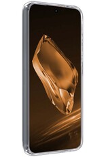 Nomfy Hoesje Geschikt voor OnePlus 12 Hoesje Siliconen Cover Case Met Screenprotector - Hoes Geschikt voor OnePlus 12 Hoes Back Case - Transparant