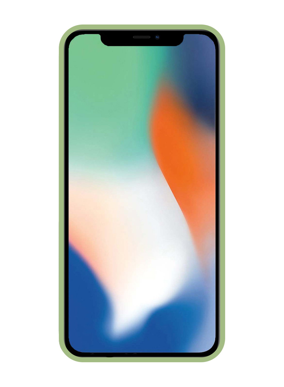 Nomfy Hoesje Geschikt voor iPhone 12 Pro Hoesje Siliconen Cover Case - Hoes Geschikt voor iPhone 12 Pro Hoes Back Case - Groen