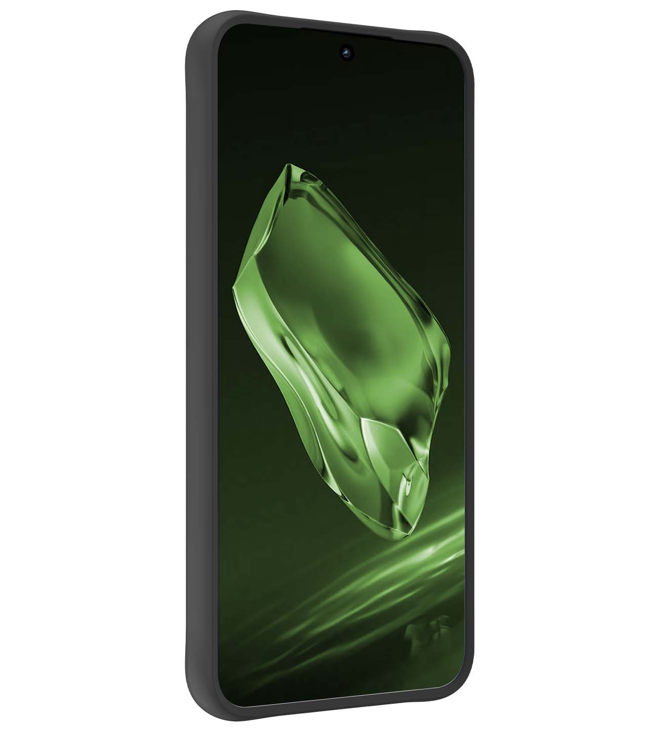 BASEY. Hoes Geschikt voor OnePlus 12R Hoesje Siliconen Back Cover Case Met Screenprotector - Hoesje Geschikt voor OnePlus 12R Hoes Cover Hoesje - Zwart