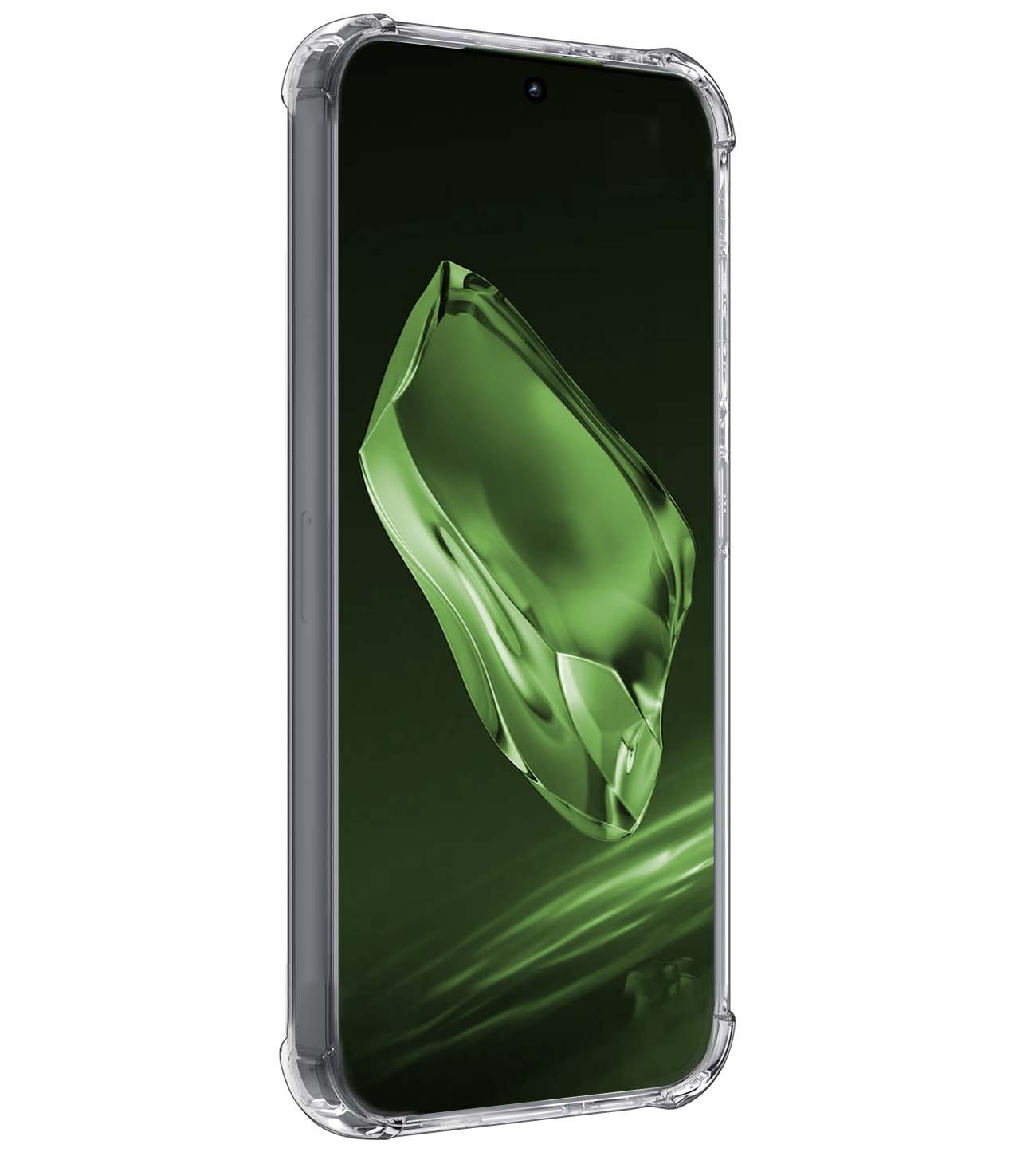 BASEY. Hoes Geschikt voor OnePlus 12R Hoesje Shock Proof Case Hoes Siliconen Met Screenprotector - Hoesje Geschikt voor OnePlus 12R Hoes Cover Shockproof - Transparant