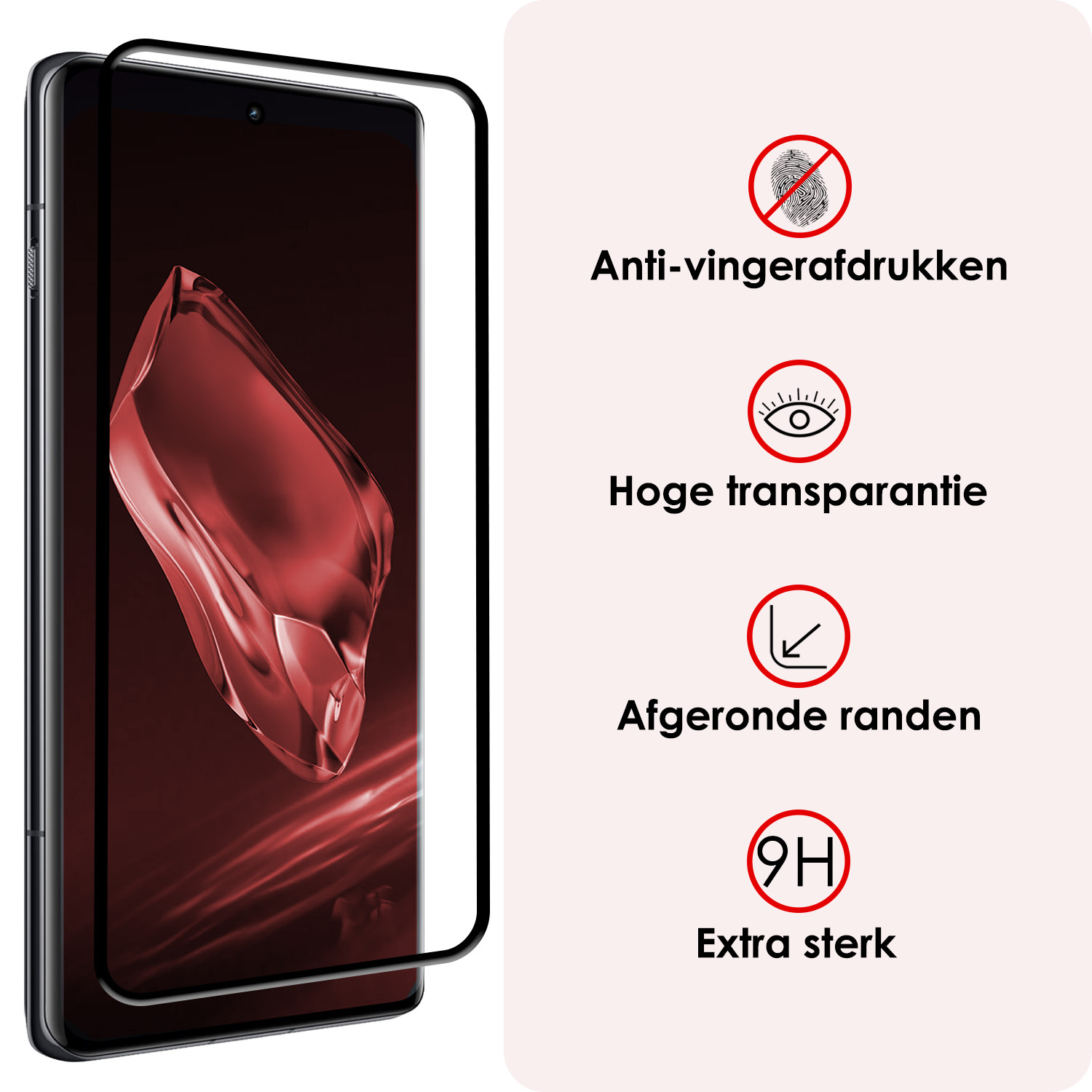 NoXx Hoes Geschikt voor OnePlus 12R Hoesje Cover Siliconen Back Case Hoes Met 2x Screenprotector - Zwart