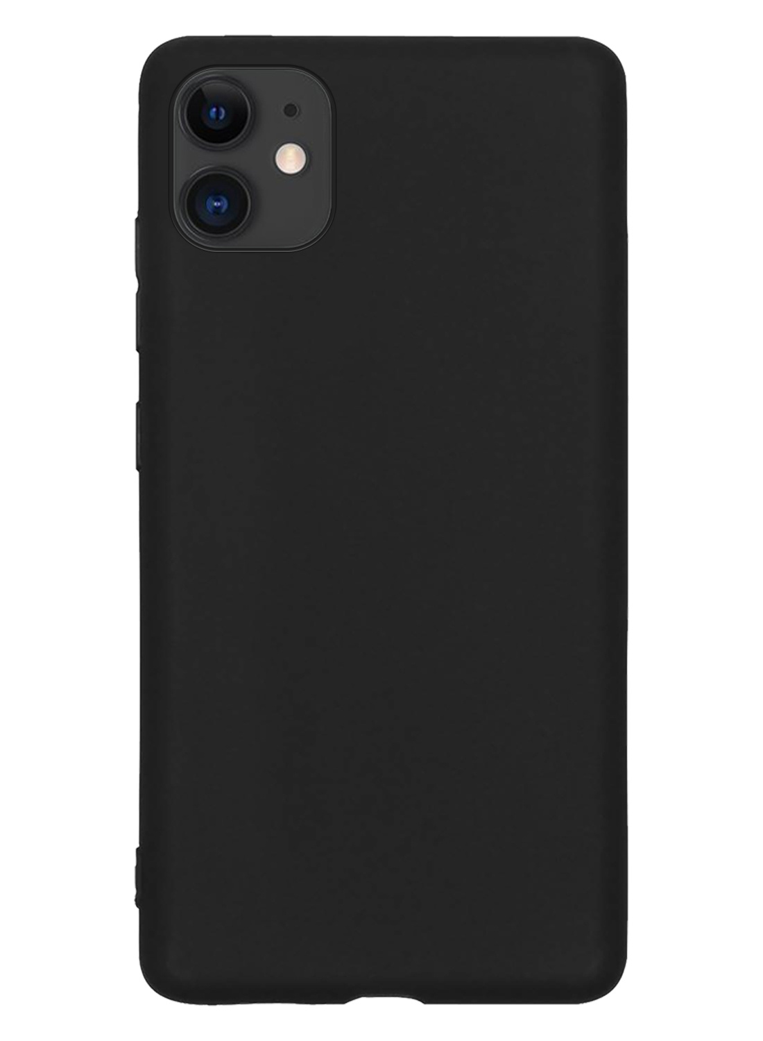 Nomfy Hoesje Geschikt voor iPhone 12 Hoesje Siliconen Cover Case - Hoes Geschikt voor iPhone 12 Hoes Back Case - Zwart