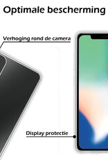Nomfy Hoesje Geschikt voor iPhone 12 Mini Hoesje Siliconen Cover Case - Hoes Geschikt voor iPhone 12 Mini Hoes Back Case - 2-PACK - Transparant