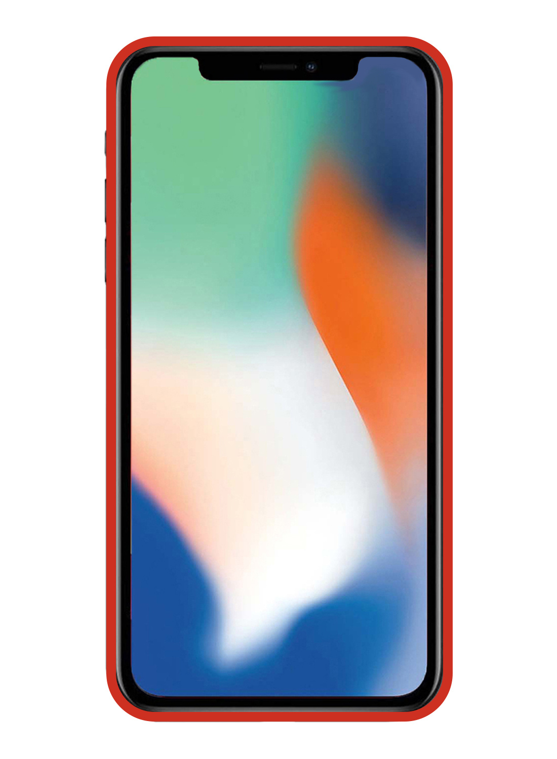 Nomfy Hoesje Geschikt voor iPhone 12 Mini Hoesje Siliconen Cover Case - Hoes Geschikt voor iPhone 12 Mini Hoes Back Case - 2-PACK - Rood