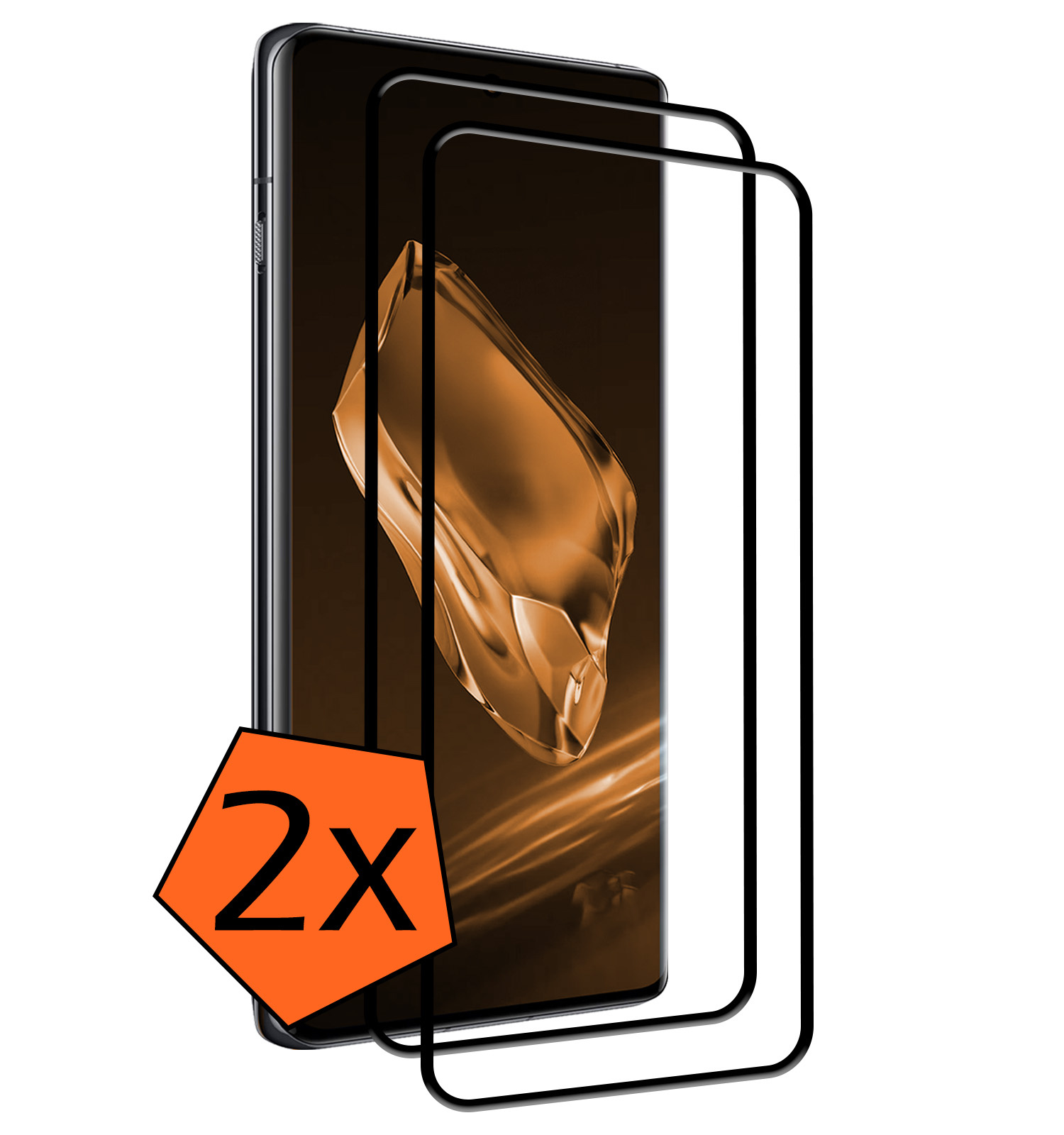 Nomfy Screenprotector Geschikt voor OnePlus 12R Screenprotector Bescherm Glas - Screenprotector Geschikt voor OnePlus 12R Screen Protector Tempered Glass Full Screen Full Cover - 2 PACK