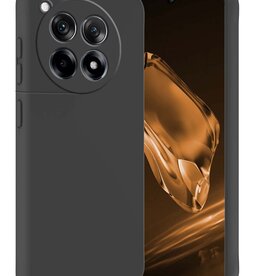 Nomfy Nomfy OnePlus 12R Hoesje Siliconen - Zwart