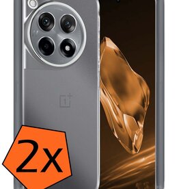Nomfy Nomfy OnePlus 12R Hoesje Siliconen - Transparant - 2 PACK