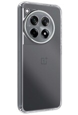 Nomfy Hoesje Geschikt voor OnePlus 12R Hoesje Siliconen Cover Case - Hoes Geschikt voor OnePlus 12R Hoes Back Case - 2-PACK - Transparant