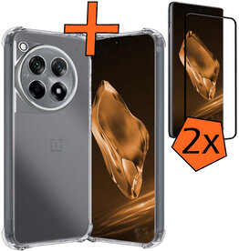 Nomfy Nomfy OnePlus 12R Hoesje Shockproof Met 2x Screenprotector