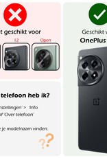 Nomfy Hoesje Geschikt voor OnePlus 12R Hoesje Shock Proof Cover Case Shockproof Met 2x Screenprotector - Hoes Geschikt voor OnePlus 12R Hoes Siliconen Back Case - Transparant